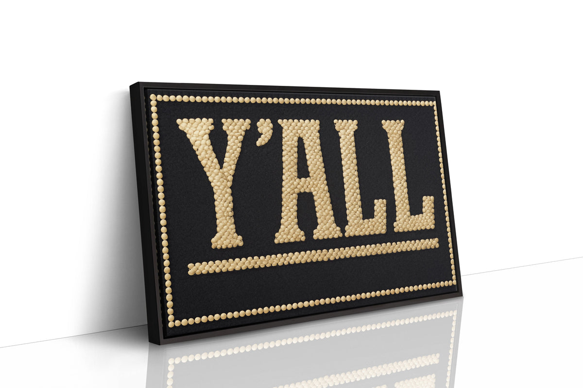 Y’ALL Western Beaded Sign