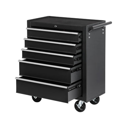 5-Drawer Rolling Tool Chest with Locking Wheels