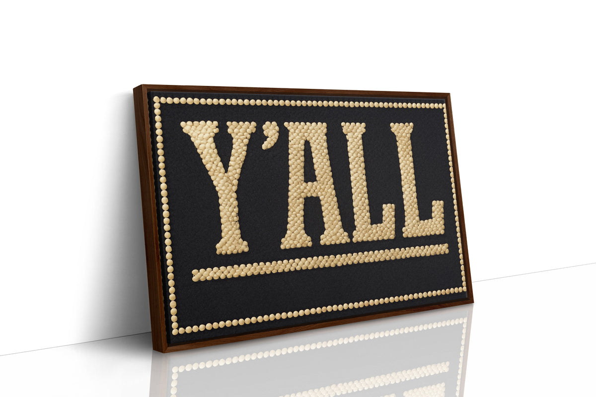 Y’ALL Western Beaded Sign