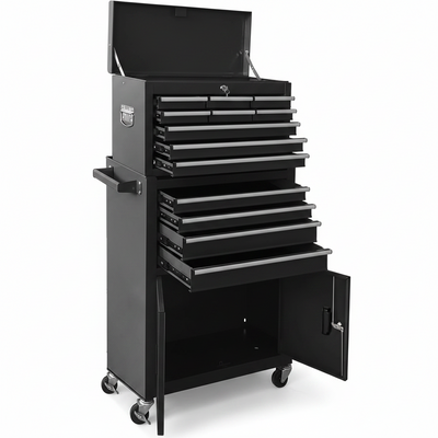 13-Drawer Rolling Tool Chest with Double Doors – Detachable