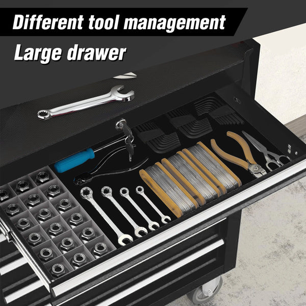 5-Drawer Rolling Tool Chest with Locking Wheels