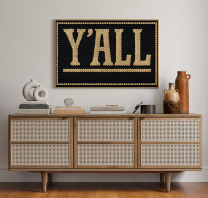 Y’ALL Western Beaded Sign