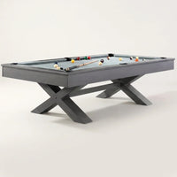 Pool Table Built for Tournament Play, 1-Inch Slate Surface, Solid Wood Construction, Premium Wool Blend — Studio Shot