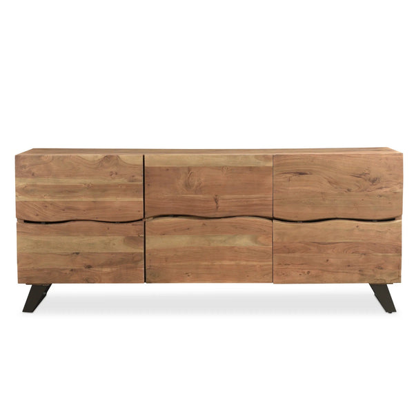 Light Acacia Live Edge Sideboard