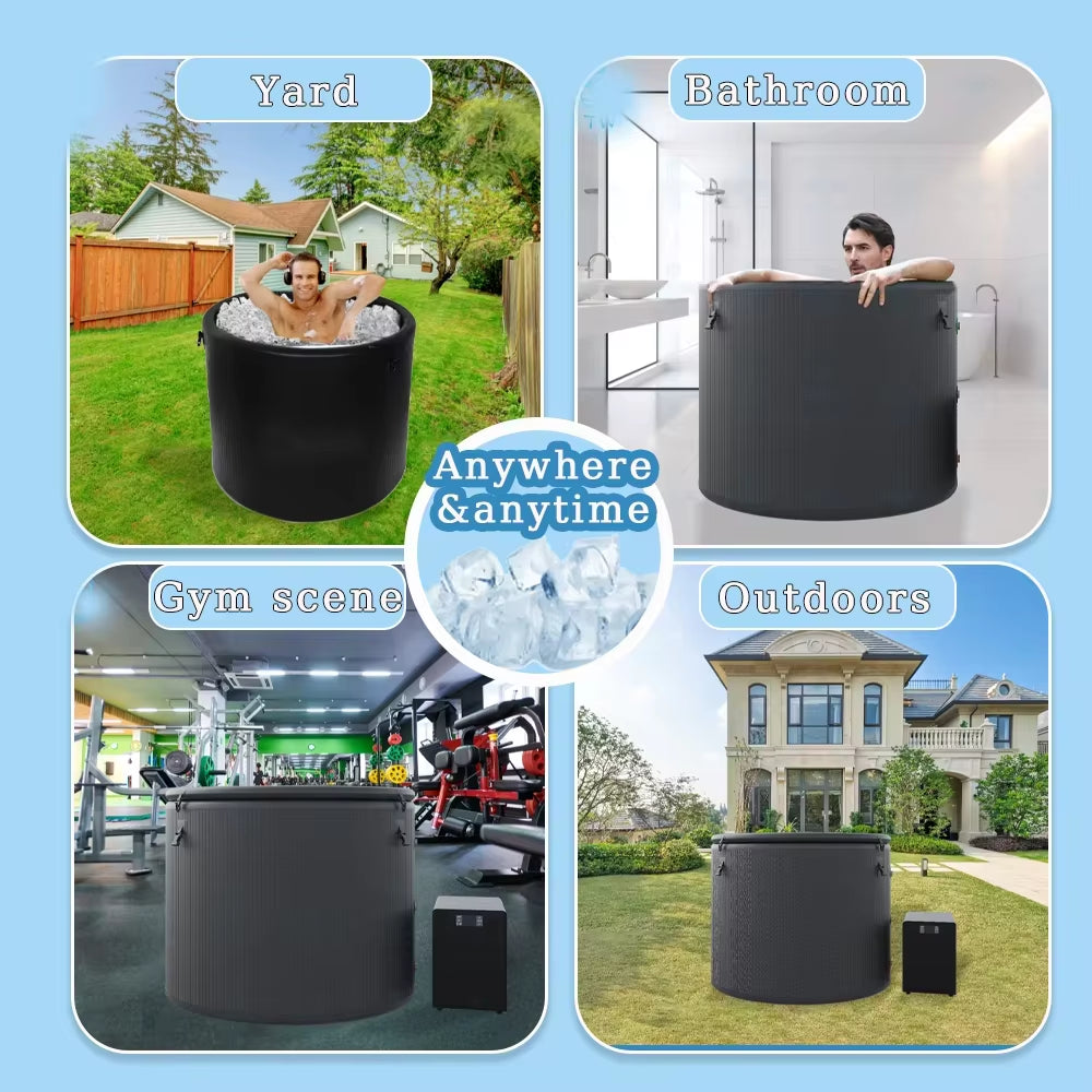Pro Elite Recovery 90Cm Ice Pod Ice Bath Therapy Inflatable DWF Cold Plunge Tub for 03Hp Water Chiller for Athletes — product view 6