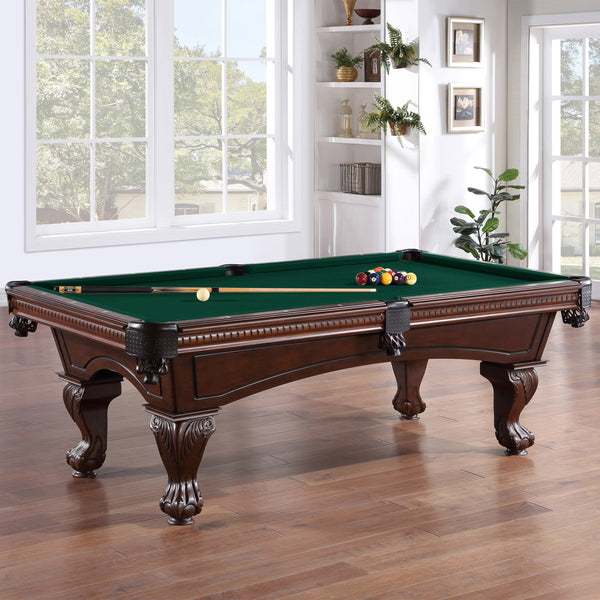Pool Table Built for Tournament Play, 1 Inch Slate Bed, Solid Wood Frame, Wool Blend Surface, 88x44 Playfield